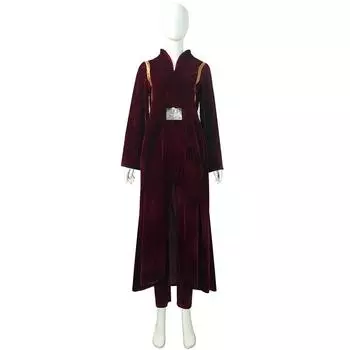 Costume Padme Cosplay Amidala Pleuche Material Coat Pants Belt Suit XS
