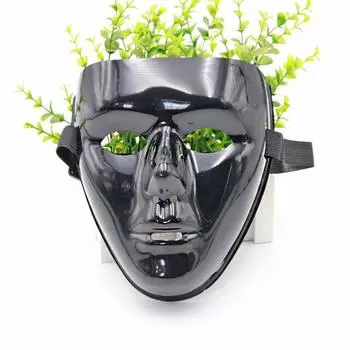 Costume Props Photo Prop Halloween Masks Full Face Mask Party Cosplay Props Prom Party Supplies Bright Black