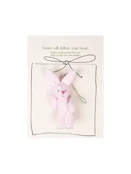 cosymosy For You Открытки-брелки с кроликом 5 видов на выбор Pink