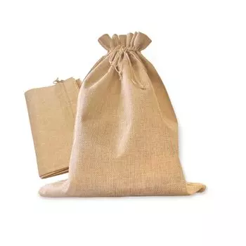Cotobase Linen Style Drawstring Plain x Set of Storage Wrapping Accessory Hemp Linen Bags, (30cm 40cm), 5, Multi-Purpose, Bag, Bag, Holder, Bag,