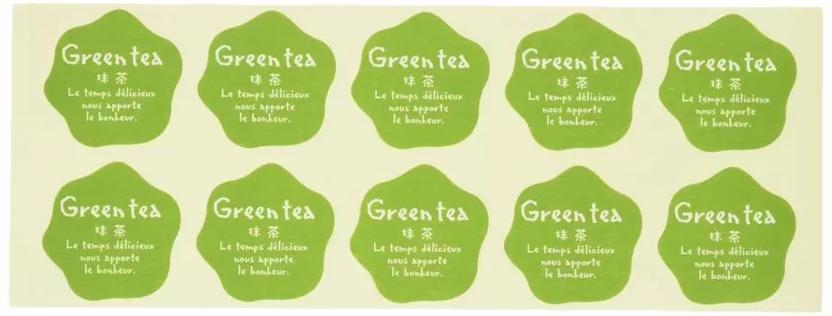 cotta Flavor Seal Natural Deformation Matcha Green x 71016 100 pieces 2.8 2.8cm