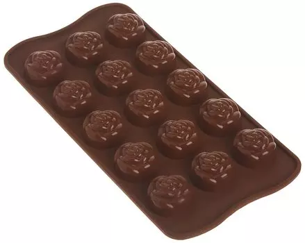 cotta Silicomart Easy Chocolate SCG13 Rose Brown Диаметр x 88791 2.8 H1.8см