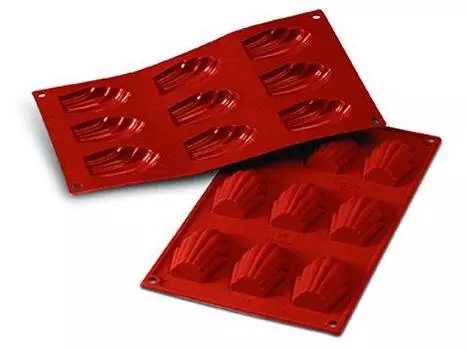 cotta Silicomart Silicone Flex SF032 Madeleine Red 88770 6,84,5H1,7 см красный