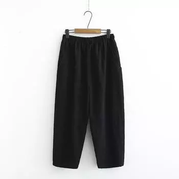 Cotton and Linen Pants Women s Spring and Summer Casual Ethnic Style Plus Size Casual Bloomers XXXXL