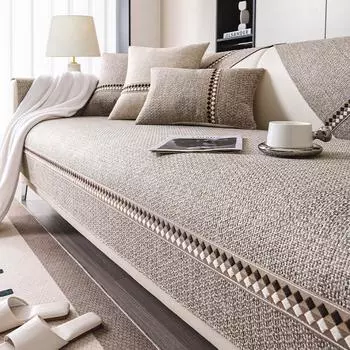 Подушка для дивана из хлопка и льна Four Seasons Universal, чехол для дивана, нескользящий, для гостиной, прямой, с защитой от царапин, полотенце 70*70cm