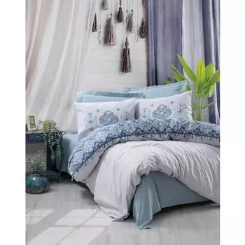 Cotton Box Candy Двойной пододеяльник Jeni Blue