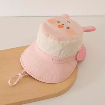 Cotton Children Sun Hat Cartoon Bunny Bucket Hat Cute Peaked Cap Kids