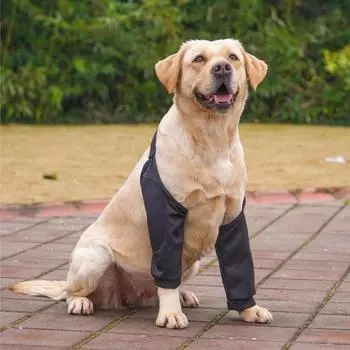 Cotton Dog Elbow Sleeves Cartoon Pattern Pet Knee Pads Dog Elbow Protector for Elbow Brace L-Style 1