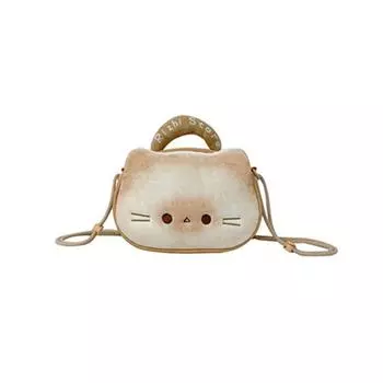 Cotton Doll Bag Kawaii Biscuit Cat Itabag Zipper Bag Fashion Backpacks Transparent Pocket Outdoor S