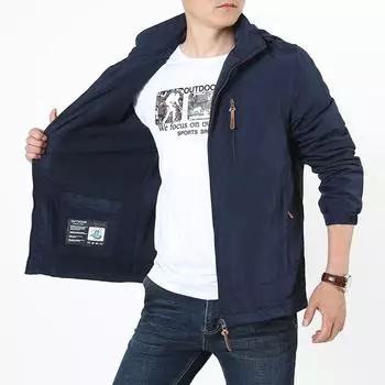 Мужская флисовая куртка с хлопковой подкладкой для осени и зимы, утолщенная, свободного покроя, большого размера, для отдыха на открытом воздухе, теплая, для молодежи, мужская куртка M