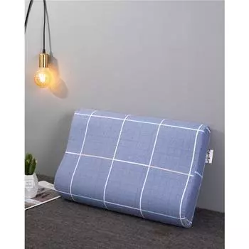 Cotton Printed Pillowcase Soft Fresh Wavy Pillow Case Zipper Pillow Cover Washable Durable Decorative Bedding Protector Home 40 x 60 cm