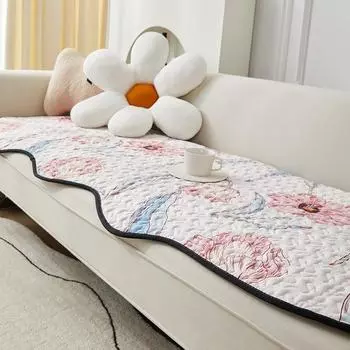 Cotton Sofa Cushion Living Room Sofa Cover Four Seasons Universal Non-slip Cotton Sofa Cover Sofa Cushion Cloth Sofa Cushion 80x90