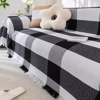 Cotton Sofa Towel Cover Cloth Full Covered Universal Sofa Dust Cover Blanket Sofa Cushion Four Seasons Universal Simple Modern Style 180*130cm