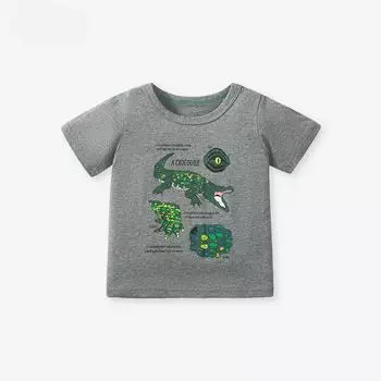 Cotton T-shirt children s summer new children s T-shirt short sleeve casual children s cotton top 90cm