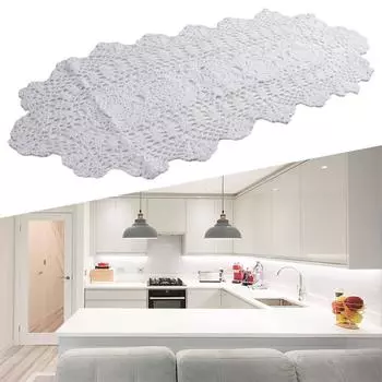 Cotton Table Runner Tablecloth 30x80cm Dining table белый