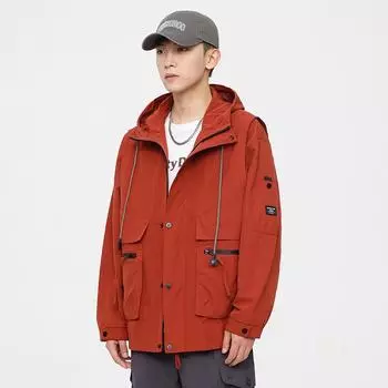 Cotton Thermal American Tooling Jacket Men S Loose Trendy Brand Large Size Windproof Jacket Red Casual Jacket M