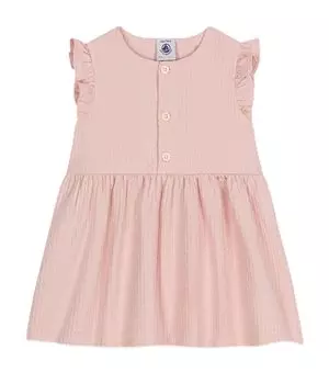 Cotton White Dress A09N4 Light Pink 36 Months 95cm [Petit Bateau] светло-розовый