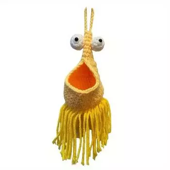 Cotton Woven Hanging Storage Basket Handmade Hanging Planter Basket Crochet Car Hanger Office S