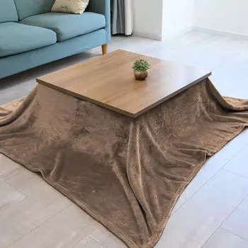 CottonDreams Kotatsu Space Kotatsu Kotatsu Kotatsu Фланелевое теплосберегающее одеяло, одеяло, экономия, одеяло, легкое, квадратное, теплое, одеяло, кофейный