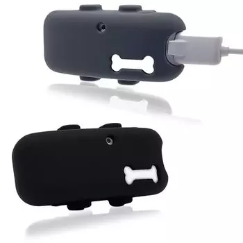 Counlisha 2 Pack силиконовый держатель совместимый с Traactive GPS Pet резиновый чехол для аксессуаров для безопасного и прочного Tractive Tag Case для собак и кошек чёрный