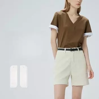 Counter quality casual Yassel denim shorts soft, breathable, and cool feeling shorts 25 абрикосовый