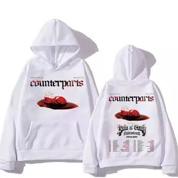 Counterparts Band The Heaven Let Them Die Tour свитера для женщин и мужчин уникальные толстовки с капюшоном повседневные длинные рукава с капюшоном свитера XS белый