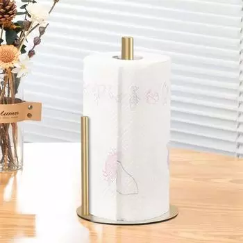 Держатель для бумажных полотенец на столешницу, держатель для рулонов бумажных полотенец на кухню и в ванную, нескользящий держатель для бумажных полотенец, настольный диспенсер для бумажных полотенец