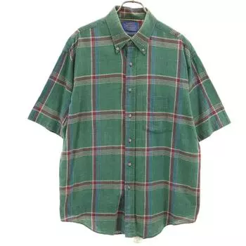 Country Traditionals by PENDLETON 90-е годы Сделано в США Рубашка на пуговицах с рукавом три четверти Мужская Б/У