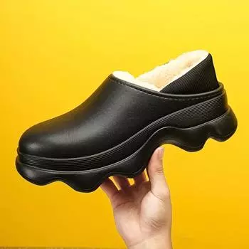 Парные хлопковые тапочки мужские зимние тапочки сохраняют тепло водонепроницаемые легко чистятся красивые модные индивидуальные высокоэластичные новые 36 песчаный