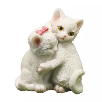Couple Cute Resin Kitten Arts And Crafts Home Desktop Decorations Gifts Birthday
