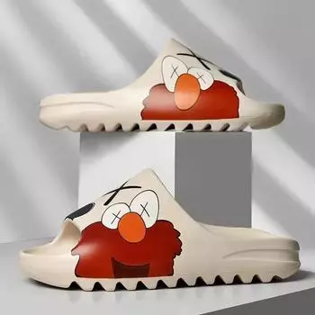 Пара домашних туфель нескользящие толстые мягкие сандалии на платформе для женщин и мужчин для душа и улицы комфортная обувь для ванной комнаты 36-37