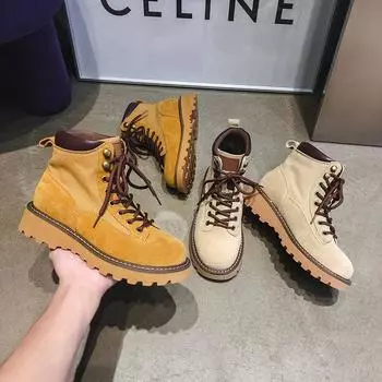 Парные ботинки Martin, мужские ботинки из ревеня, высокие короткие ботинки, британские ботинки Wind Help Tooling Desert 38 песочный