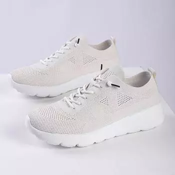 Couple s Sneakers Outdoor Men Shoe Autumn Breathable Platform Men s Casual Shoes Lightweight Personality Walking Male Sneakers 35 бежевый