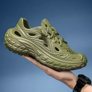 Couple Sandals for Men 2025 New Fashion Summer Outdoor Hole Shoes for Women Sandals Sandalias Hombre Sandalias De Mujer Male 36 серый