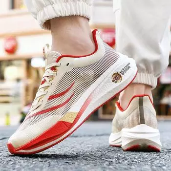 Couple Ultra Light Spring Chinese Dragon Breathable Versatile Casual Daddy Shoes Flying Weaving Flying Electric Sneakers Coconut Shoes Men s Shoes 36