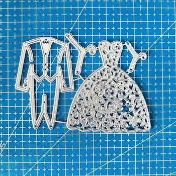 Couple Wedding Metal Cutting Dies Scrapbook Paper Decoration Template Embossing DIY Paper Card Craft dies серебряный