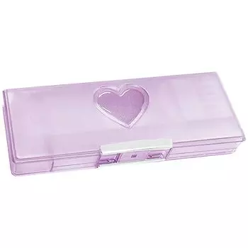 Courier Purple Heart Window Sheer Drop Soft Pen Case 832620 Kindergarten Admission New Semester