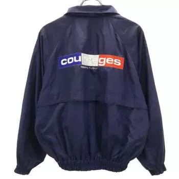 courreges made in Japan Back logo Blouson 11 Navy sport futur jacket Women Used