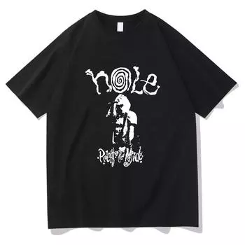 Courtney Love Hole T-shirt Hip Hop Aesthetic Tee-shirt Graphic Printing Tshirt Casual Summer O-neck Cotton Clothes XS чёрный