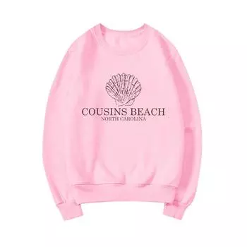 Cousins Beach Sweatshirt The Summer I Turned Pretty Sweatshirts Unisex Hoodies Tv Show Inspired Sweatshirt Vintage Hoodie Tops S розовый