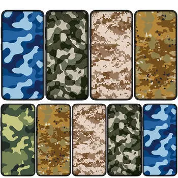 Cover for iPhone 15 14 Xiaomi Redmi Note 13 12 11 Pro Max X 8 7 9 XR Samsung Galaxy S24 S23 OPPO A15 Huawei Army Pattern Camo Military Camouflage Case