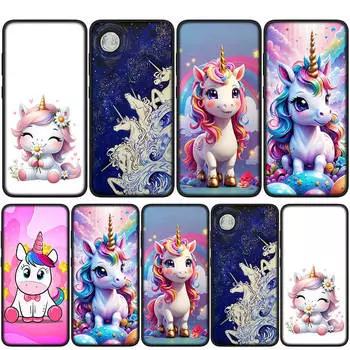 Cover for iPhone 15 14 Xiaomi Redmi Note 13 12 11 Pro Max X 8 7 9 XR Samsung Galaxy S24 S23 A05 OPPO A15 Huawei Anime Unicorn Horse Phone Case