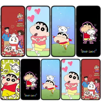 Cover for iPhone 15 14 Xiaomi Redmi Note 13 12 11 Pro Max X 8 7 9 XR Samsung Galaxy S24 S23 OPPO A15 Huawei Funny Crayon Shin Chan Shinchan Phone Case