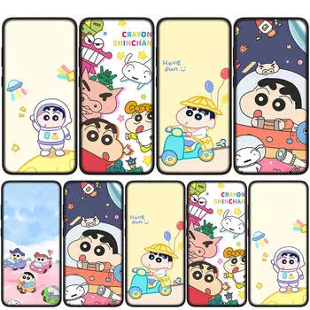 Cover for iPhone 15 14 Xiaomi Redmi Note 13 12 11 Pro Max X 8 7 9 XR Samsung Galaxy S24 S23 OPPO A15 Huawei Anime Crayon Shin Chan Shinchan Phone Case