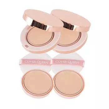 Cover Queen All the Lady Cover Pact Foundation, 2 main products + 2 refills, 1 set, No. 23