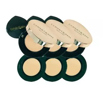 Cover Queen Glow Essence Cover Pact Foundation, 3 main products + 3 refills, 1 set, No. 21
