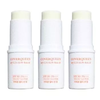 Cover Queen Sun Stick Stick Sun Cream (SPF50+ PA++++), 3 pieces, 15g