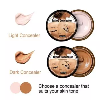 Cover Scar Cover Concealer Makeup Concealer Set Водостойкий макияж Skin Scar Dark Birth Spot Concealer для мужчин и женщин 20 г One Size