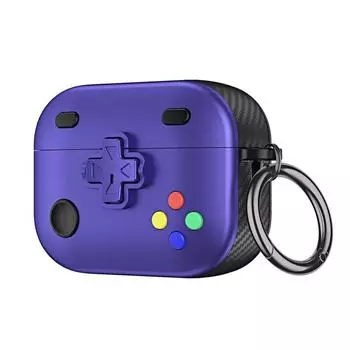 Cover Three Generations Airpods3 Shell Lock Switch Second Generation Airpod2 Soft Shell Aipods Protective Case Five Generation Drop-Resistant Apple Airpods Pro Dark Night Purple