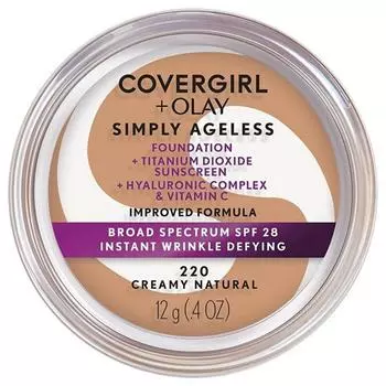 COVERGIRL Olay Simply Ageless Instant Foundation 205 Ivory, Skin Foundation Concealer_220 - Кремовый натуральный | 0